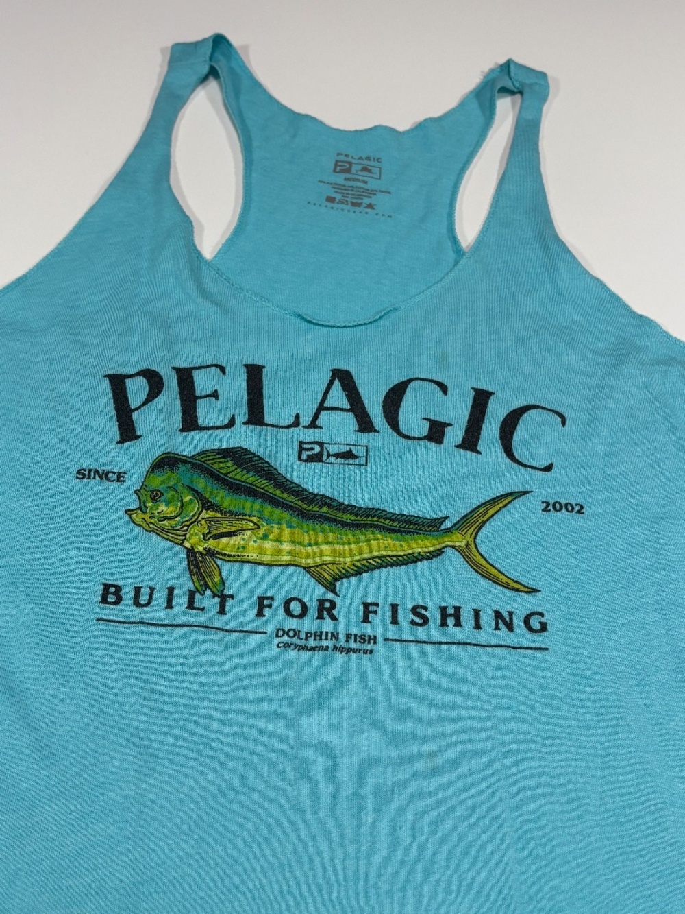 Womens Pelagic Mahi Mahi Racerback Tank Size Medium